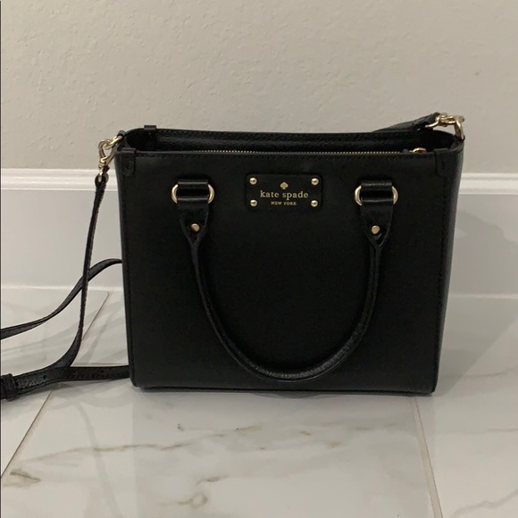 kate spade Handbags - Kate Spade black structured leather crossbody